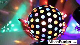 Tall Brunette Babe Alison Tyler Masturbates Nude At Nightclub