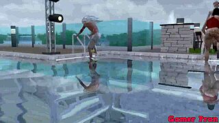 Naruto Hentai Threesome by Pool