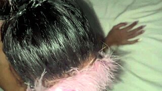 giving pussy on swing and ass at home with choking and deepthroat