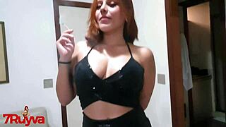 Fucking hidden in the swing house with braces and natural tits