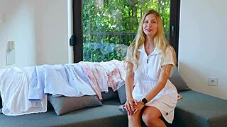 The porn actress shows off her dresses for a walk