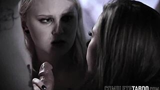 Extreme teens dive into wild sucking and stroking in taboo group play.