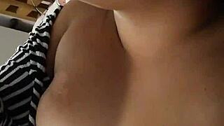 chichona uses dildo toys in solo play.