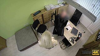 Czech girl rejects loan and trades sex for money