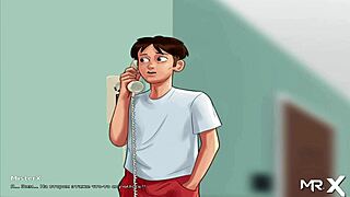 Summertime Saga - Take And Touch My Breasts With Groping And Blowjob