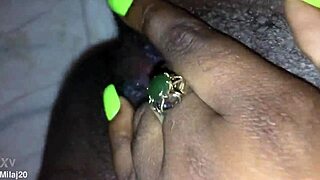 Fingering My Tight Black Creamy Pink Pussy With Wet Sensations