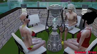 Naruto Hentai Threesome by Pool