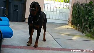 Sexy Samantha Saint Masturbates Her Big Tits and Pussy