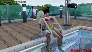 Naruto Hentai Threesome by Pool