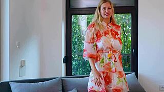 The porn actress shows off her dresses for a walk