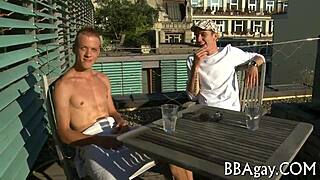 Romantic homosexual sex between two guys