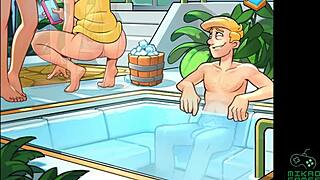 Did you imagine two nude redheads with big and small tits in space rescue fantasy?