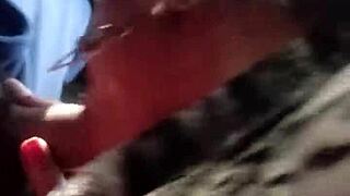 Brazilian Shemale Delivers Fast, Hard Oral in Car