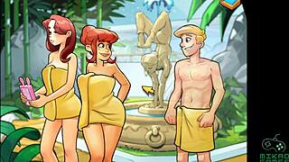 Did you imagine two nude redheads with big and small tits in space rescue fantasy?