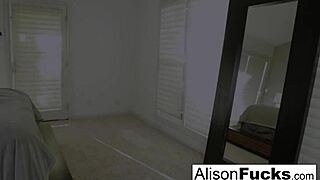 I, the six foot goddess alison tyler, stuffs her pussy with a toy