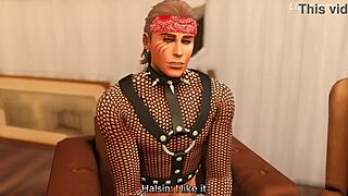 Rockstar Astarion and Halsin double penetrate horny Tav in this Sims 3 Baldur's Gate III 3D animation.