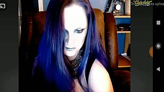 Morticia Teasingly Reveals Her Huge Tits On Webcam