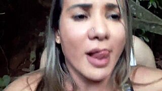 trilha no mato com guia turistica bianca naldy, licking big clit, doggystyle anal gaping