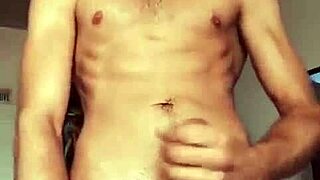 Hot gay soloboy strokes his big monster cock to cumshot.