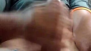 Mature Man Masturbates During Massage Session