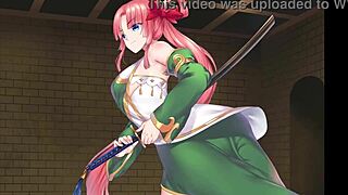 Adorable hentai girl masturbates vagina, is it cute or bdsm?