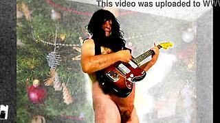 Christmas preview shows dancing with ripped clothes gaping pussy