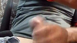 Mature Man Masturbates During Massage Session