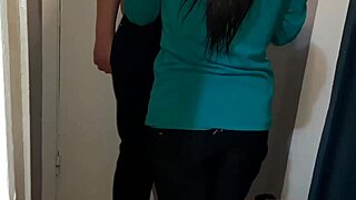 i paid courier girl with hot lesbian sex