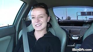 bikini babe gets toyed in her hot round booty outdoors