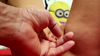 Amateurs engage in double muff diving with vibrators and anal toys on shaved pussy