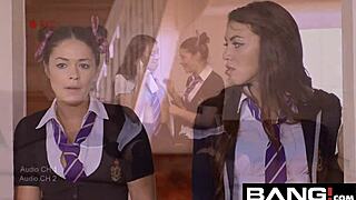 Wow! Lesbian Teens Scissoring Hard In Bang Compilation!