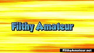 Amateur video featuring three mature women having anal and squirting action