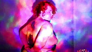 bbw goddess strips and dances with oil worship