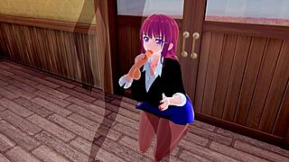 Horny 3D Hentai Girl With Big Ass And Tits Gets Handjob, Creampie, And Squirts!