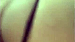 wife sits on the big bahian cock in cowgirl.