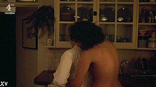 Desiree Akhavan and Maxine Peake in a subtle lesbian scene from The Bisexual S01E05.