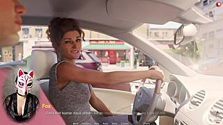 feel the thrill of public handjob while driving in this game