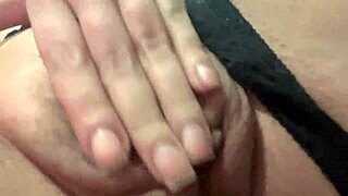 Latina with natural tits masturbates.