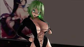 Gumi Vocaloid MMD R18 Displays Big Tits Ass Boobs Anime Hentai Tits