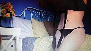 Horny woman in pantyhose teases provocatively