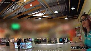 Gorgeous Czech nympho teased in mall before POV penetration.