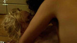 Desiree Akhavan and Maxine Peake in a subtle lesbian scene from The Bisexual S01E05.