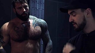 Markus kage jerk off on ryan stone and jay when they fuck