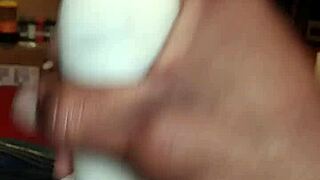 masturbating with toy in my pussy feels so good.