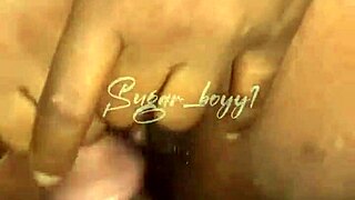 Ebony Girl with Cute Pussy Takes BBC Deep Inside!