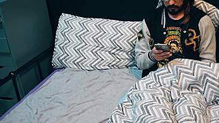 stepsis asked stepbro to help her jerk guys dicks off... oops