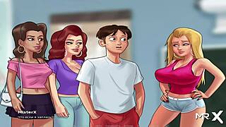 ¡No puedo creer que le di duro a ese culo africano en SummertimeSaga, episodio 94!