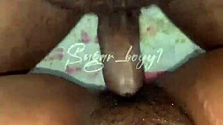 Ebony Girl with Cute Pussy Takes BBC Deep Inside!