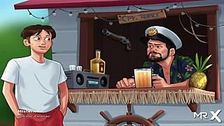 ¡No puedo creer que le di duro a ese culo africano en SummertimeSaga, episodio 94!