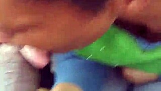 someone sucking a dick outside in public